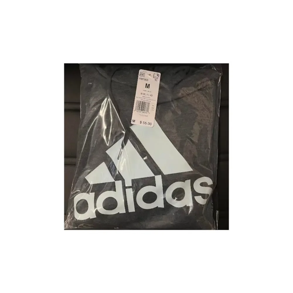 NEW! Adidas‎ Women's Logo Fleece Sweatshirt Hoodie GREY M